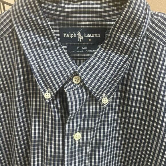Ralph Lauren button down Shirt BLAKE 100% two ply cotton Blake Sz XXL Iconic - Picture 3 of 8